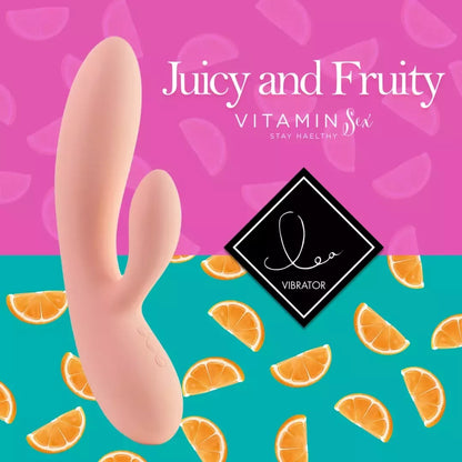 FeelzToys Lea Citrus dviejų variklių silikoninis intymios gerovės prietaisas 202mm
