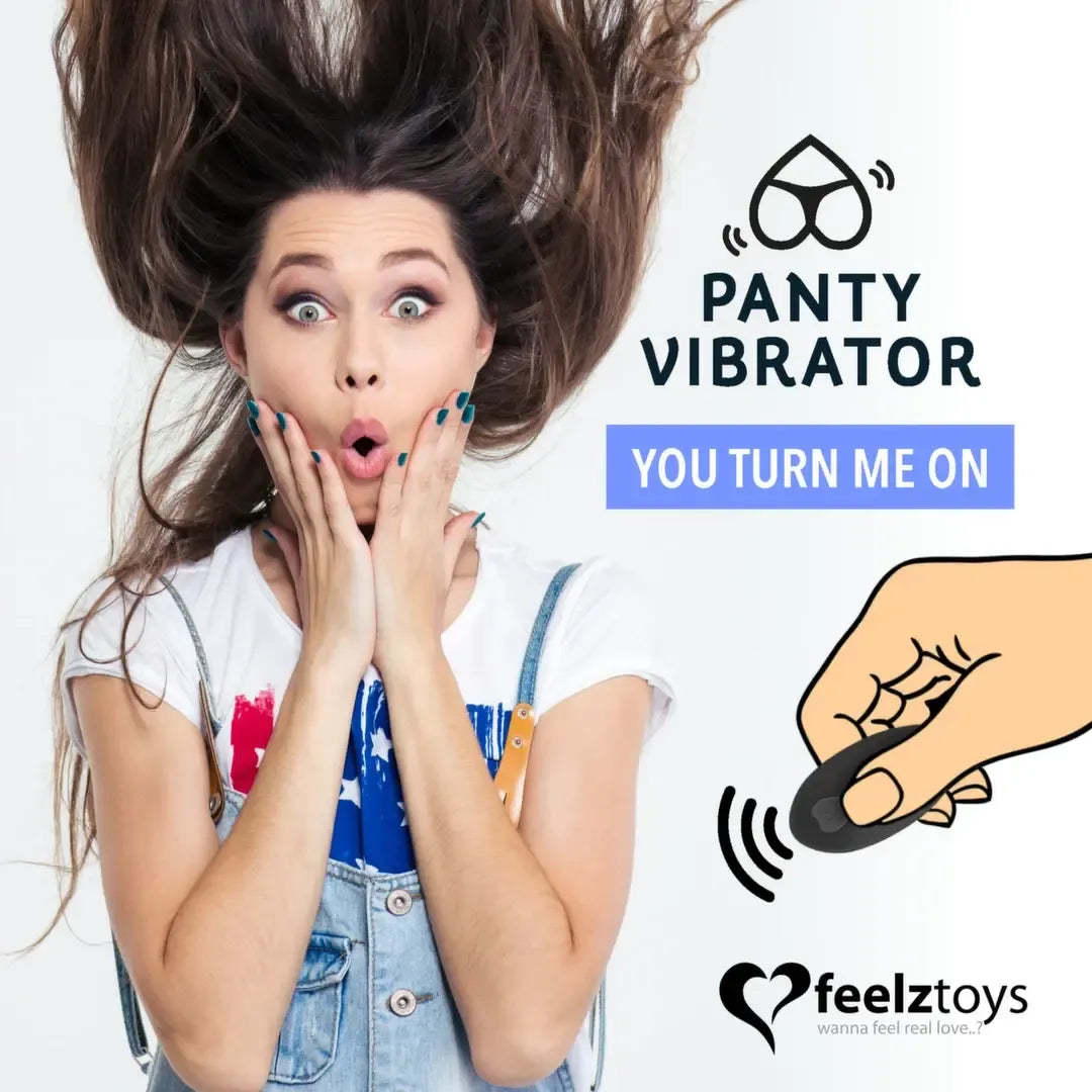 FeelzToys Panty Vibe Black – nuotoliniu būdu valdomas nešiojamas modelis iš 100 % silikono