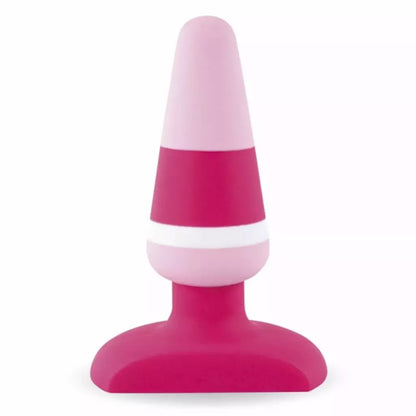 FeelzToys Plugz Colors No. 2 rožinis silikoninis kaištis, 9 cm, medicininės klasės