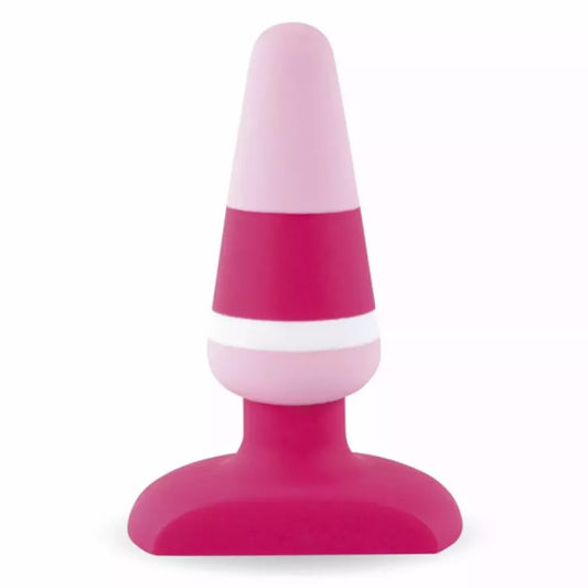 FeelzToys Plugz Colors No. 2 rožinis silikoninis kaištis, 9 cm, medicininės klasės
