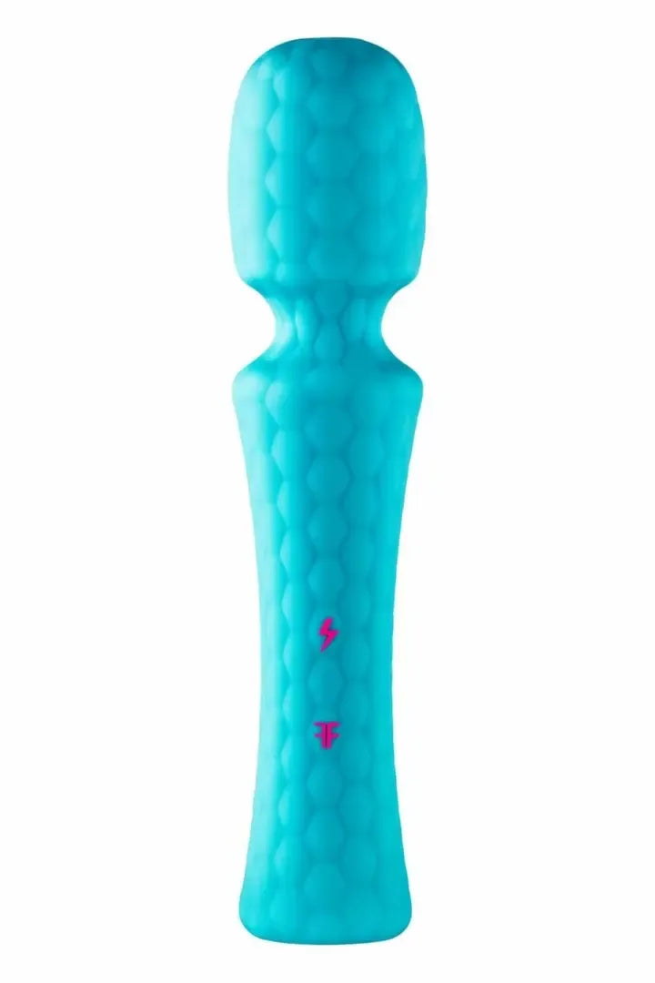 FemmeFunn Ultra Wand Turquoise – vandeniui atsparus kelių režimų masažuoklis, 20,3 cm