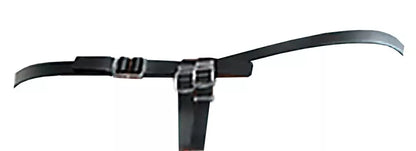 Fetish Fantasy Elite 7” silikoninis tuščiaviduris reguliuojamas strap-on diržas, juodas