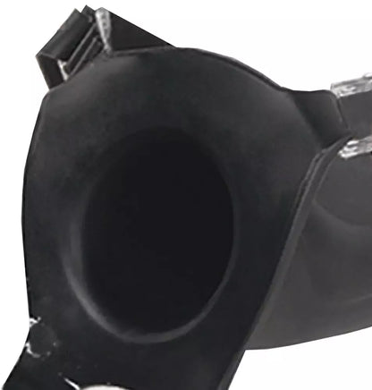 Fetish Fantasy Elite 7” silikoninis tuščiaviduris reguliuojamas strap-on diržas, juodas