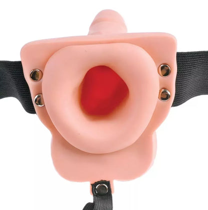 Fetish Fantasy RC Strap-On System 17,8 cm įkraunamas nuotoliniu būdu valdomas, juodas