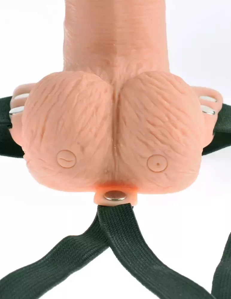 Fetish Fantasy RC Strap-On System 17,8 cm įkraunamas nuotoliniu būdu valdomas, juodas