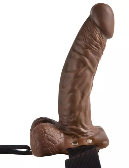 Fetish Fantasy Series 7 tuščiaviduris dirbtinis penis su diržais, reguliuojami diržai 18,9 cm
