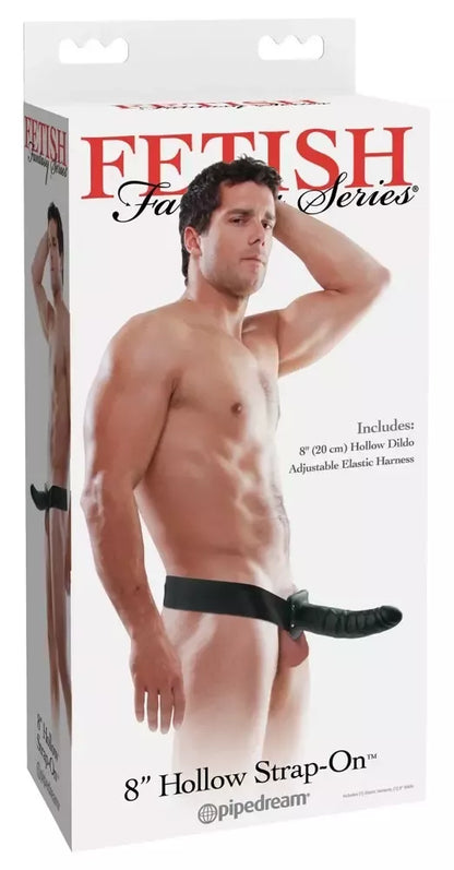 Fetish Fantasy Series 8 tuščiavidurė diržo sistema, tamsi, reguliuojama, 20 cm