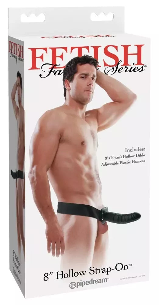 Fetish Fantasy Series 8 tuščiavidurė diržo sistema, tamsi, reguliuojama, 20 cm