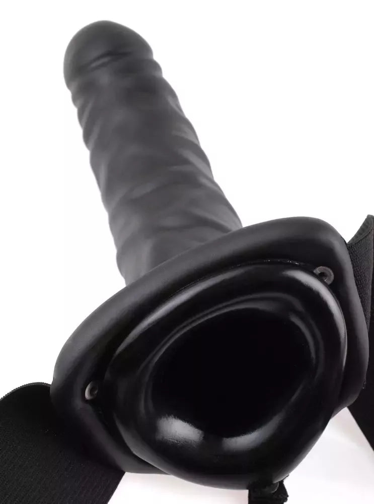Fetish Fantasy Series 8 tuščiavidurė diržo sistema, tamsi, reguliuojama, 20 cm