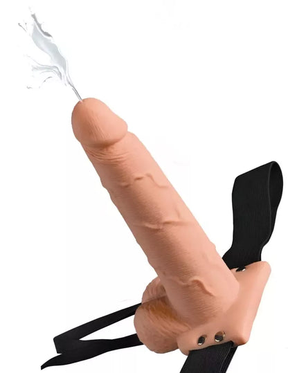 Fetish Fantasy Strap-O 7.5 colių reguliuojama intymi sistema, smėlio spalvos