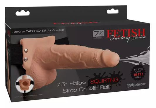 Fetish Fantasy Strap-O 7.5 colių reguliuojama intymi sistema, smėlio spalvos
