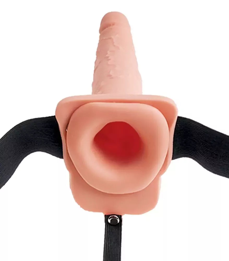 Fetish Fantasy Strap-O 7.5 colių reguliuojama intymi sistema, smėlio spalvos
