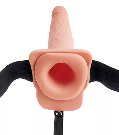 Fetish Fantasy Strap-O 7.5 colių reguliuojama intymi sistema, smėlio spalvos