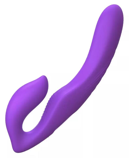 FFH Her Ultimate be diržo naudojamas dvigubo poveikio vibratorius, 9 režimai, silikoninis, violetinis