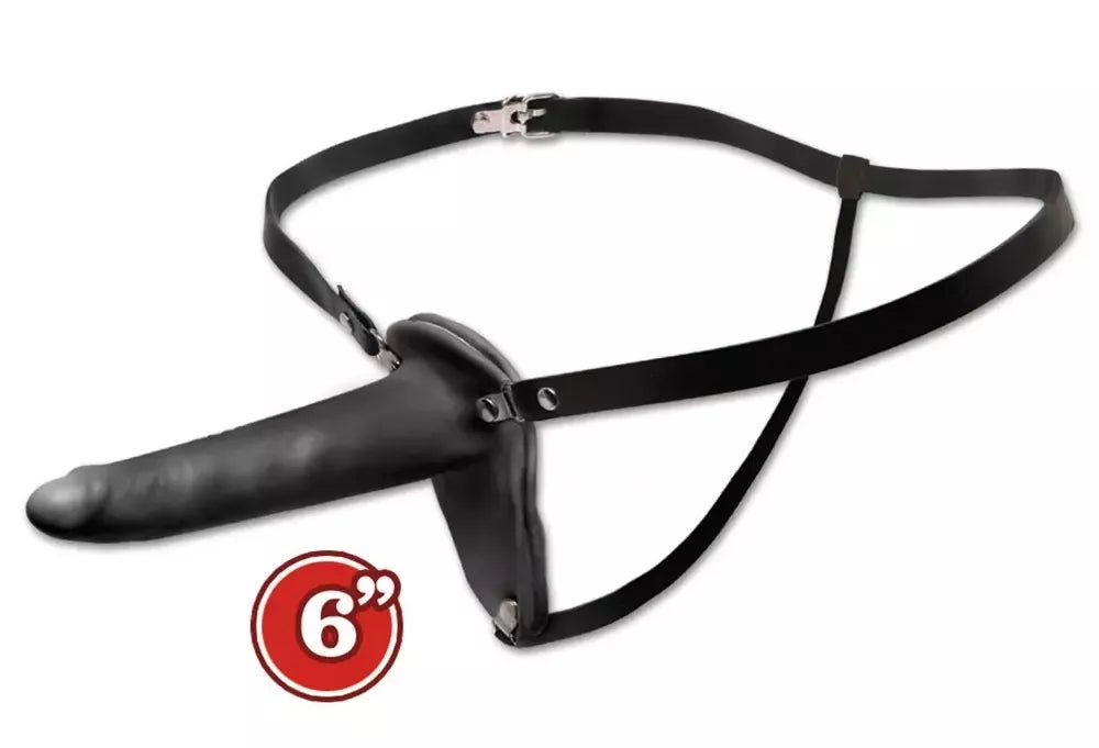 FFS Penetrix reguliuojami „strap-on“ diržai, 15 cm, PVC, juodi