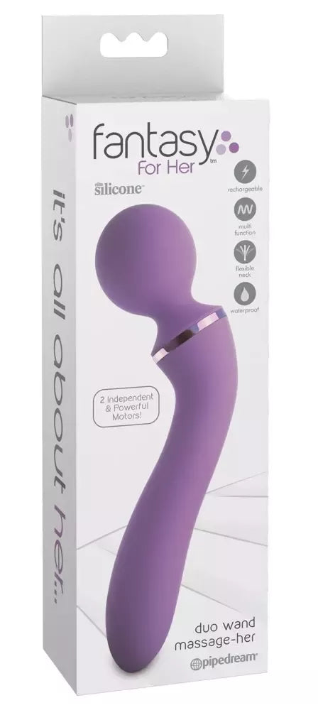 Fifty Shades of Grey Duo Wand FFH dvipusis silikoninis masažuoklis, 19,5 cm