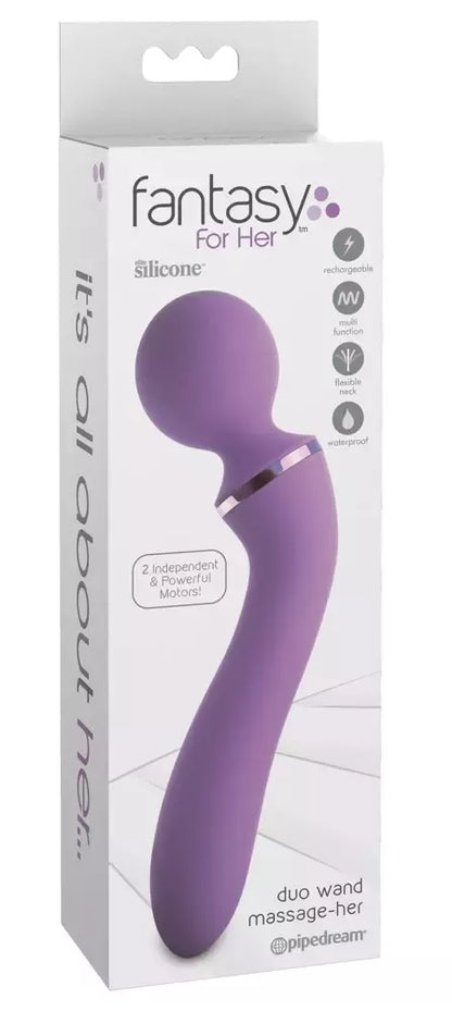 Fifty Shades of Grey Duo Wand FFH dvipusis silikoninis masažuoklis, 19,5 cm