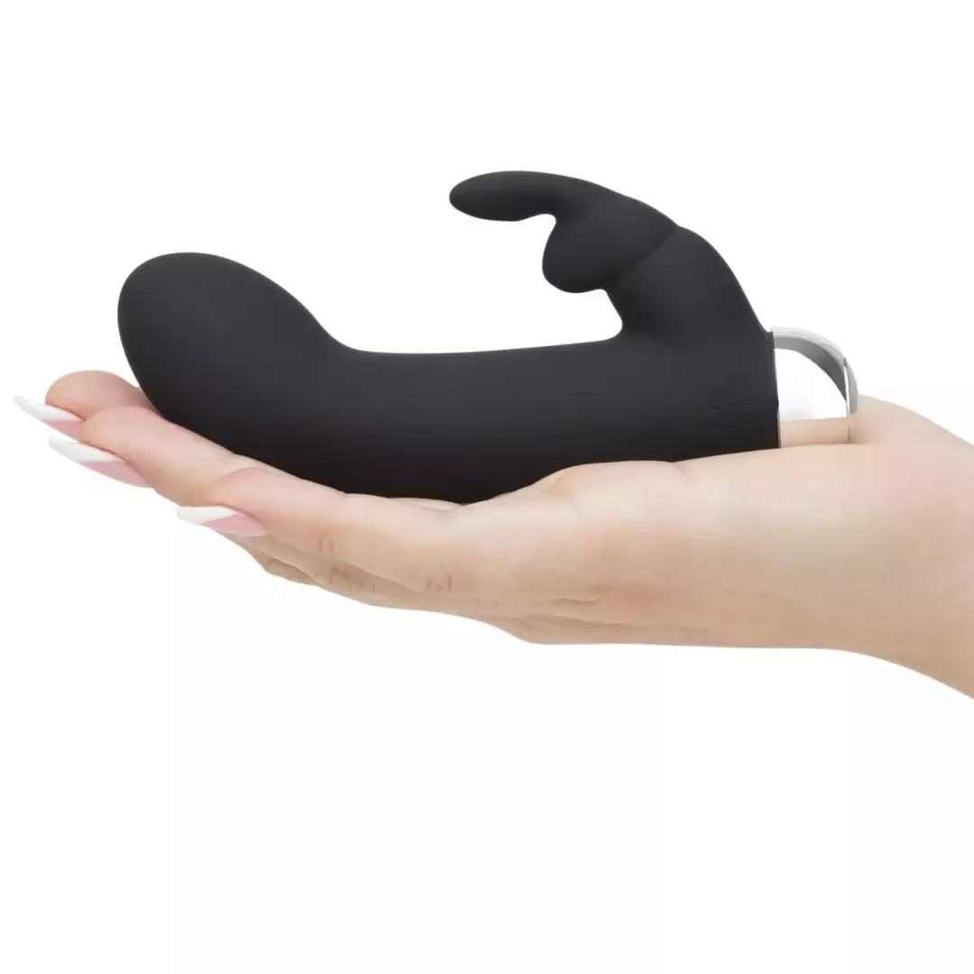 Fifty Shades of Grey Greedy Girl Mini Rabbit intymus prietaisas, juodas, USB
