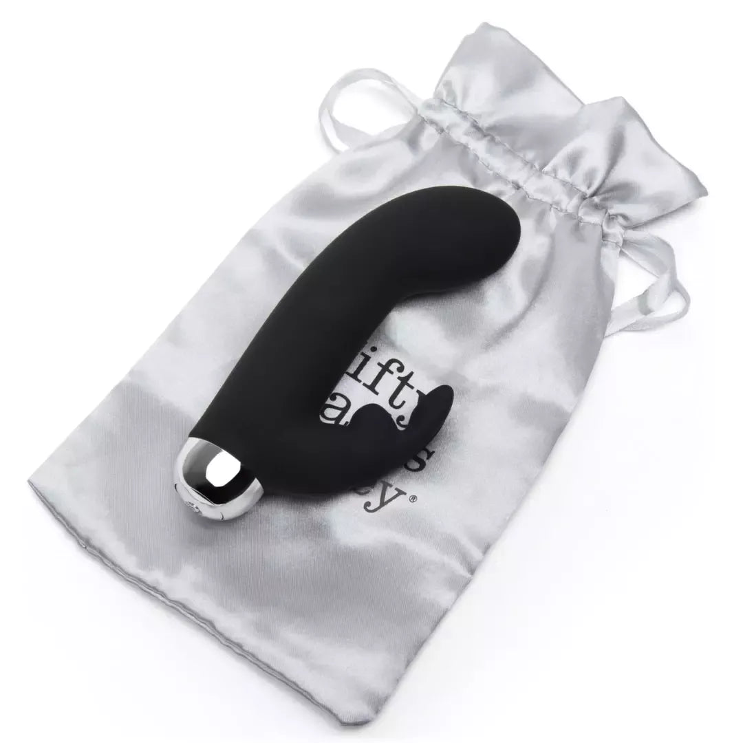 Fifty Shades of Grey Greedy Girl Mini Rabbit intymus prietaisas, juodas, USB