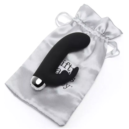 Fifty Shades of Grey Greedy Girl Mini Rabbit intymus prietaisas, juodas, USB