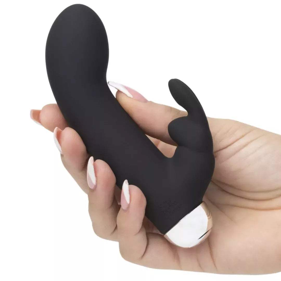Fifty Shades of Grey Greedy Girl Mini Rabbit intymus prietaisas, juodas, USB