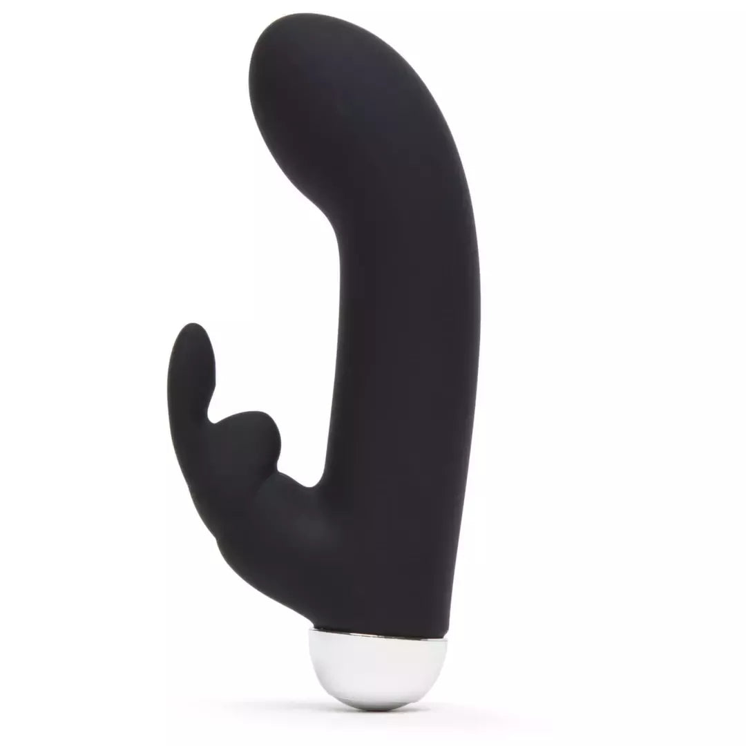 Fifty Shades of Grey Greedy Girl Mini Rabbit intymus prietaisas, juodas, USB