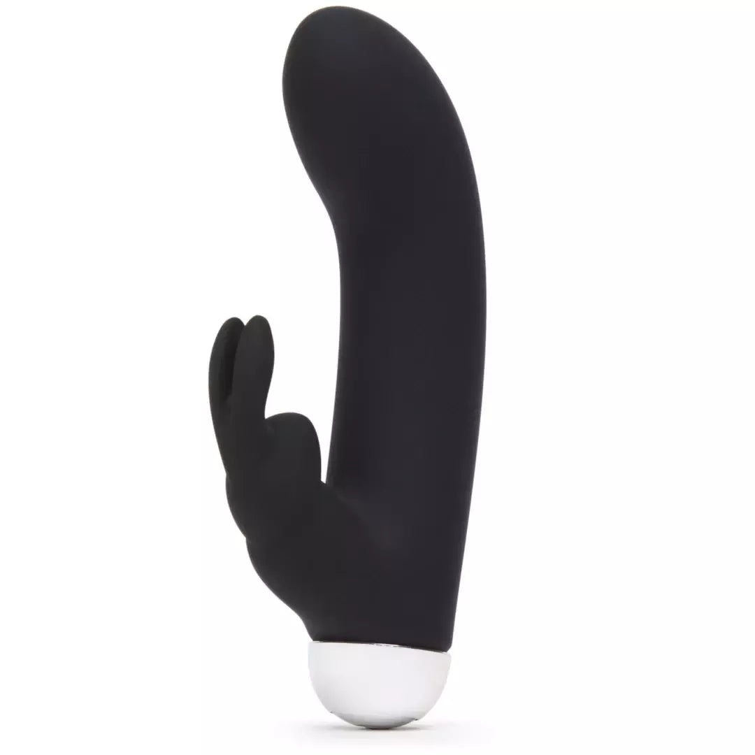 Fifty Shades of Grey Greedy Girl Mini Rabbit intymus prietaisas, juodas, USB