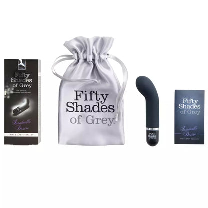 Fifty Shades of Grey Insatiable Desire mini vibratorius - 10 režimų, atsparus vandeniui