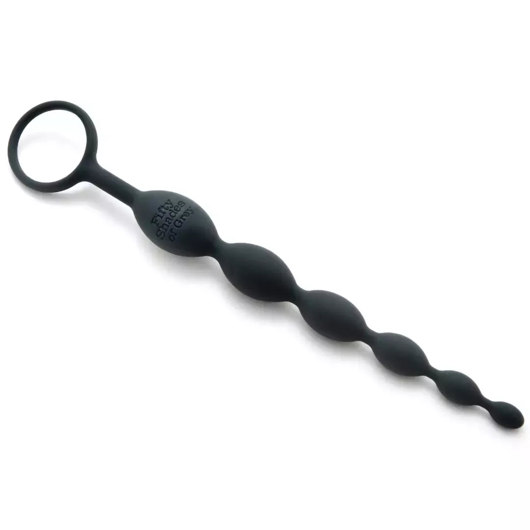 Fifty Shades of Grey Pleasure Intensified silikoniniai analiniai karoliukai, 25,4 cm