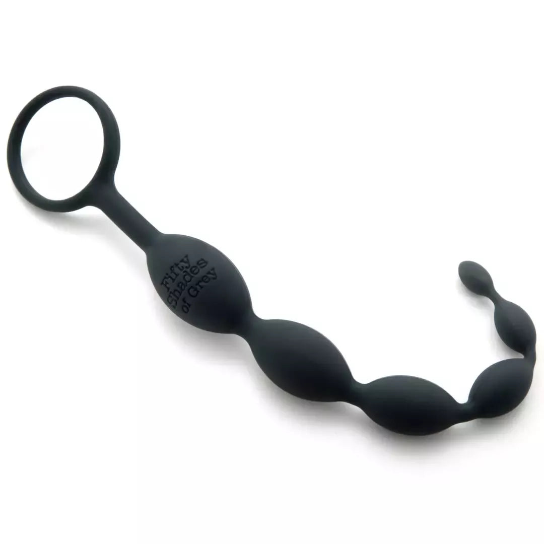 Fifty Shades of Grey Pleasure Intensified silikoniniai analiniai karoliukai, 25,4 cm