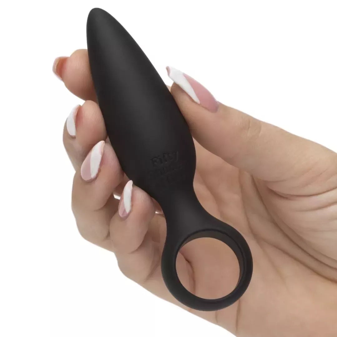 Fifty Shades of Grey Pleasure Overload 4 dalių silikoninis analinis rinkinys, juodas
