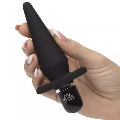 Fifty Shades of Grey Pleasure Overload 4 dalių silikoninis analinis rinkinys, juodas