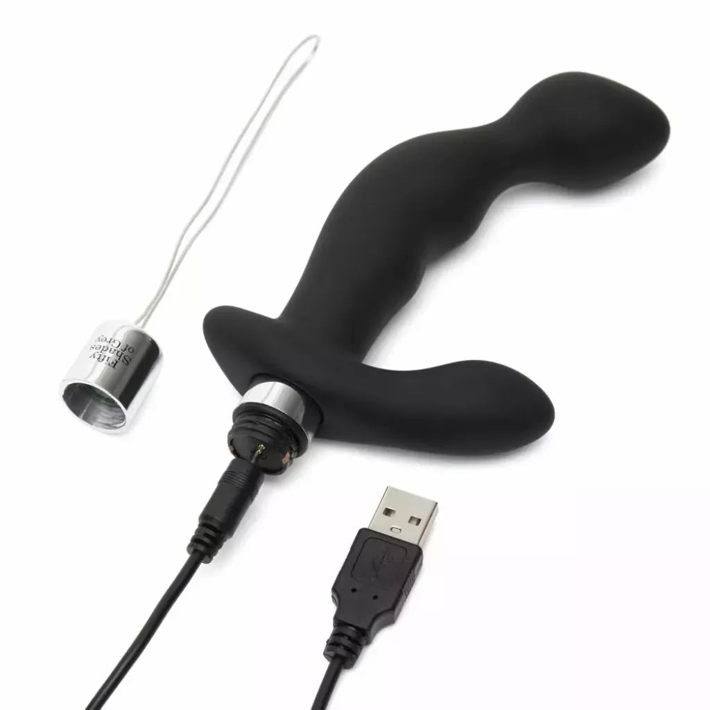 Fifty Shades of Grey Relentless Vibrations silikoninė nuotolinio valdymo sistema, juoda
