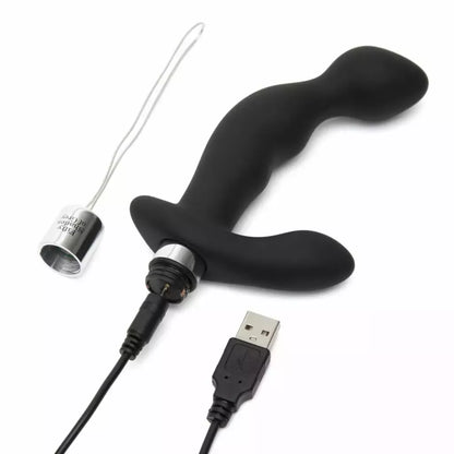Fifty Shades of Grey Relentless Vibrations silikoninė nuotolinio valdymo sistema, juoda