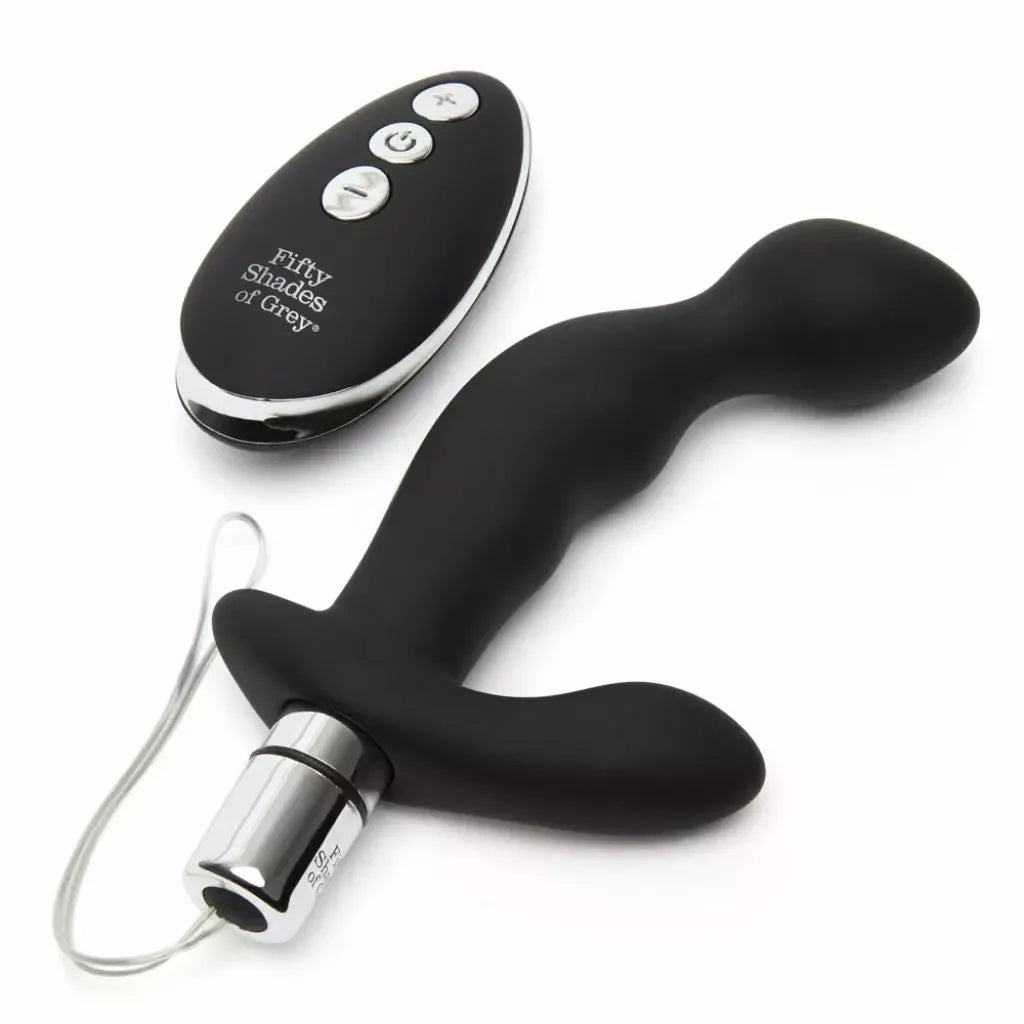 Fifty Shades of Grey Relentless Vibrations silikoninė nuotolinio valdymo sistema, juoda