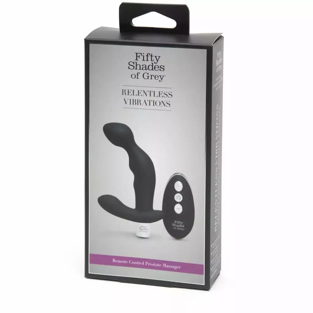 Fifty Shades of Grey Relentless Vibrations silikoninė nuotolinio valdymo sistema, juoda