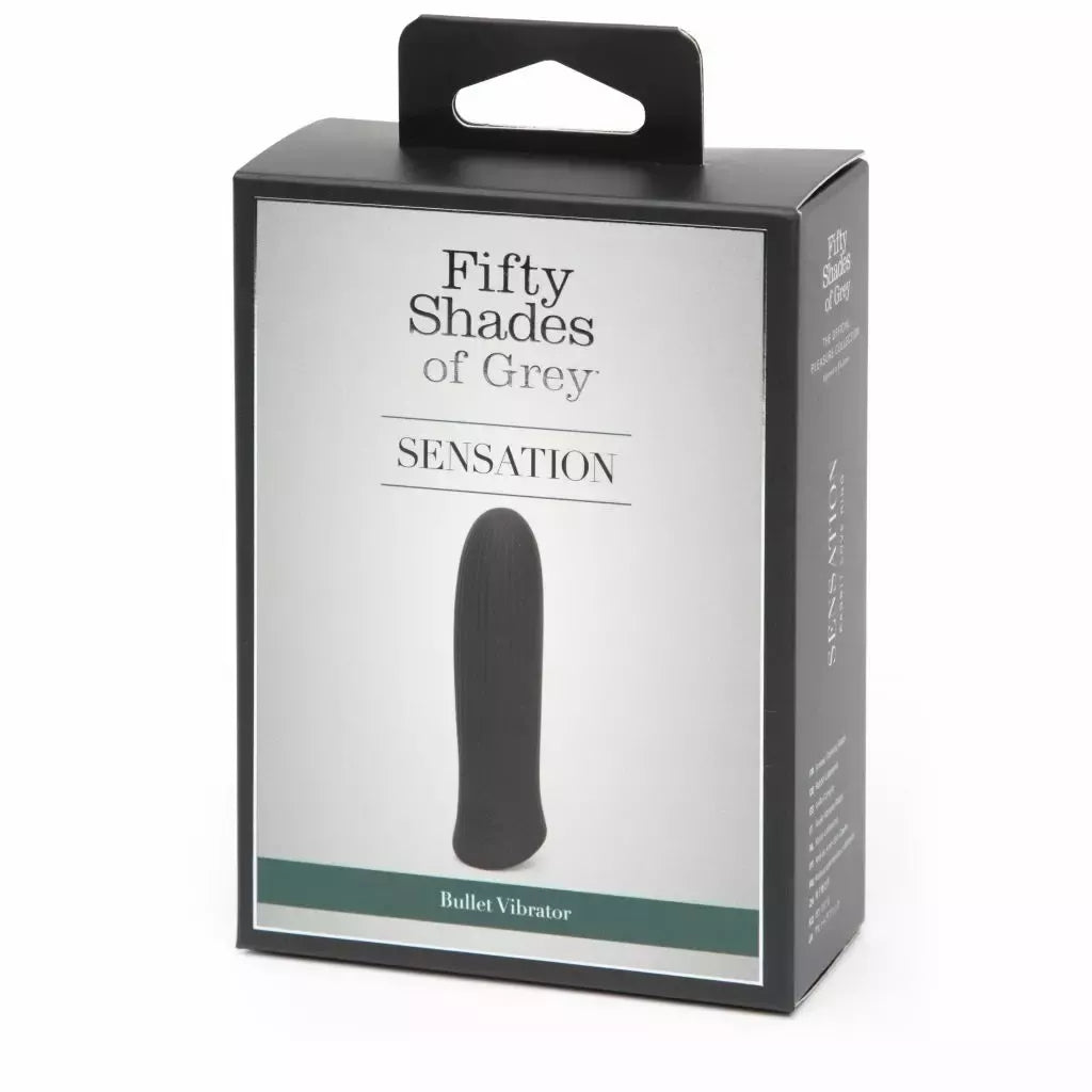 Fifty Shades of Grey Sensation Intimate Bullet, 15 režimų, juodas, USB, atsparus vandeniui