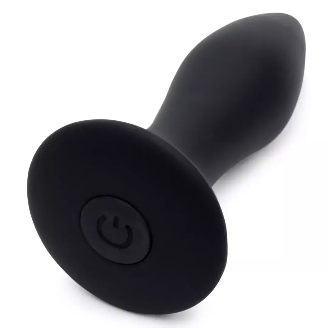 Fifty Shades of Grey Sensation vibruojantis kaištis, juodas silikonas, USB, kompaktiškas