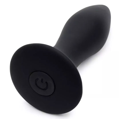 Fifty Shades of Grey Sensation vibruojantis kaištis, juodas silikonas, USB, kompaktiškas
