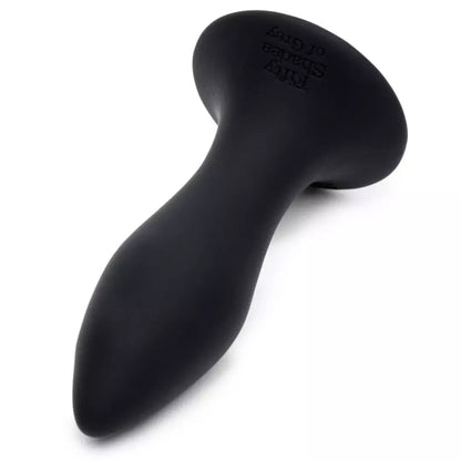 Fifty Shades of Grey Sensation vibruojantis kaištis, juodas silikonas, USB, kompaktiškas