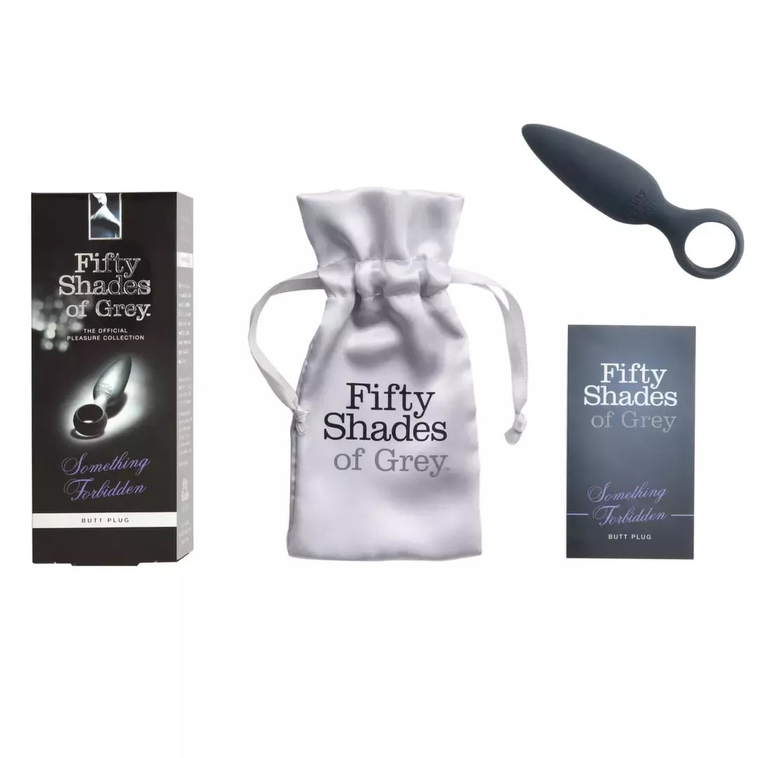 Fifty Shades of Grey Something Forbidden silikoninis analinis kaištis 10,8 cm, juodas