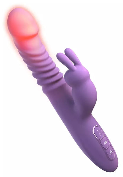 Fifty Shades of Her Thrusting Silicone Rabbit Intimate System, 24 cm, rožinis