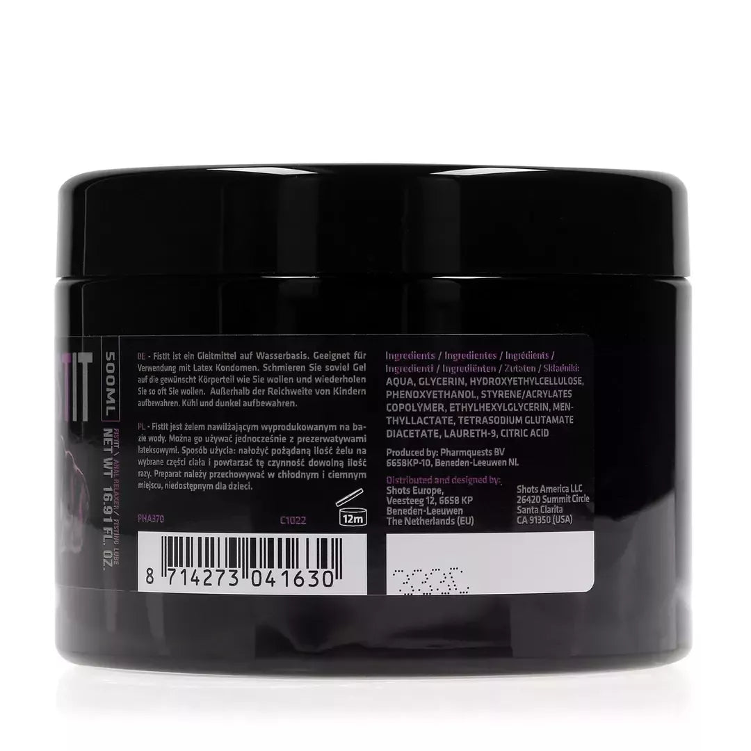 Fist It Anal Relaxer 500ml vandens pagrindo lubrikantas su mentolio pojūčiu