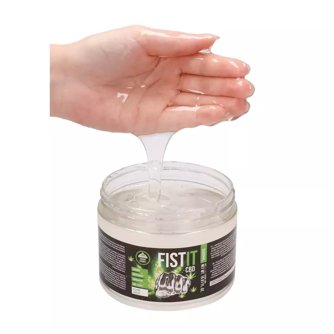 Fist It CBD vandens pagrindo lubrikantas 500 ml – neutrali formulė, didelė pakuotė