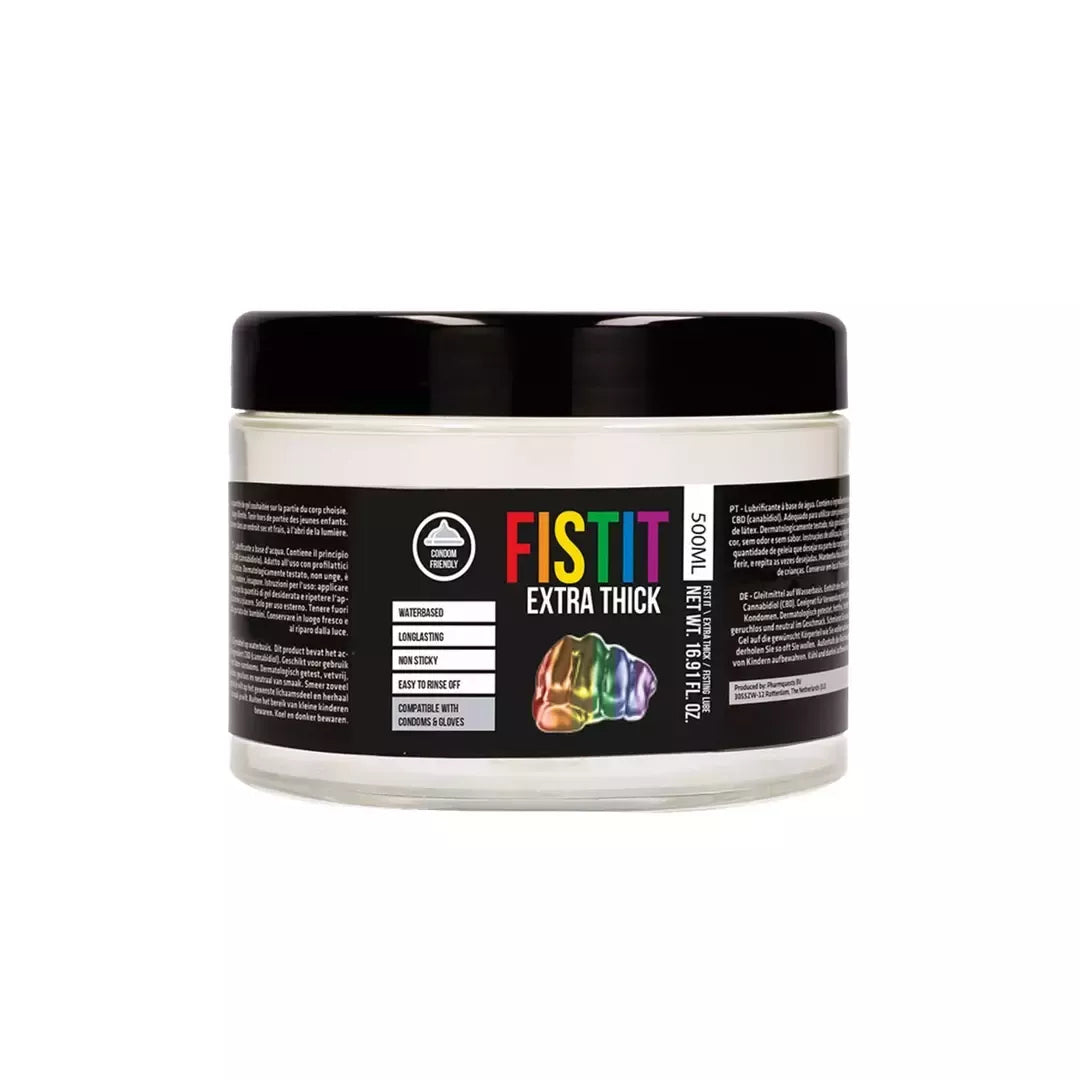 Fist It Extra Thick Rainbow vandens pagrindo lubrikantas 500 ml, bespalvis