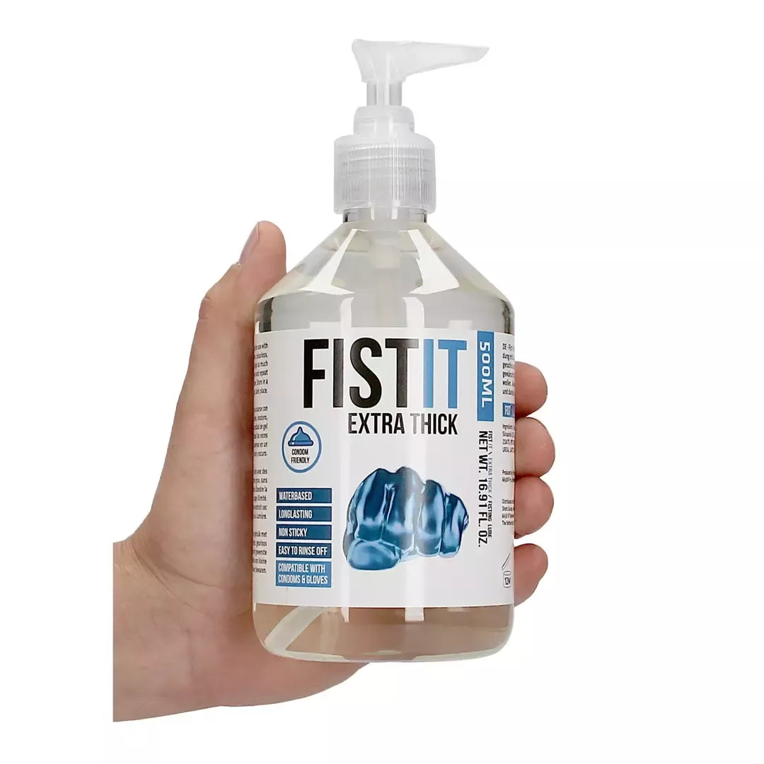 Fist It Extra Thick vandens pagrindo lubrikantas 500ml - ilgai išliekanti formulė
