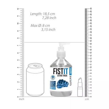 Fist It Extra Thick vandens pagrindo lubrikantas 500ml - ilgai išliekanti formulė
