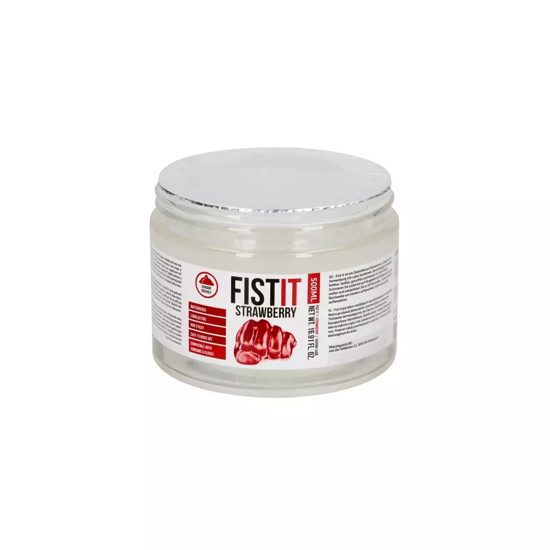 Fist It Extra Thick vandens pagrindo lubrikantas su braškių aromatu, 500 ml