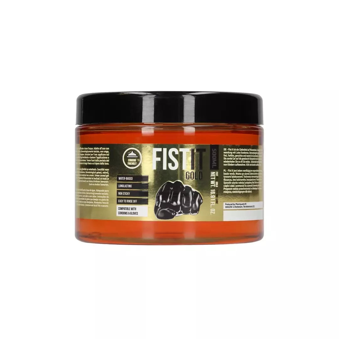 Fist It Gold vandens pagrindo lubrikantas 500 ml – dermatologiškai patikrintas