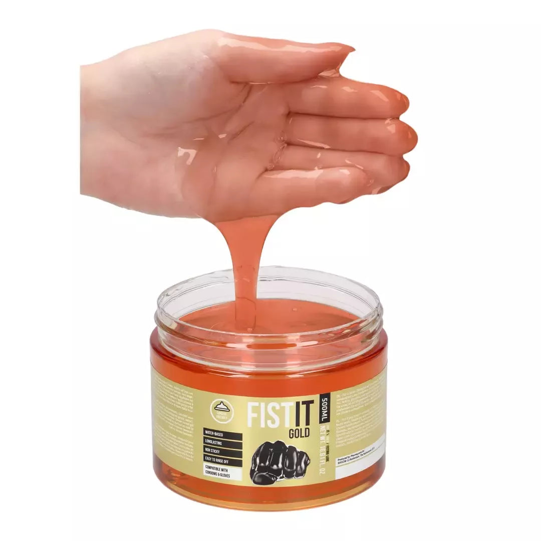 Fist It Gold vandens pagrindo lubrikantas 500 ml – dermatologiškai patikrintas